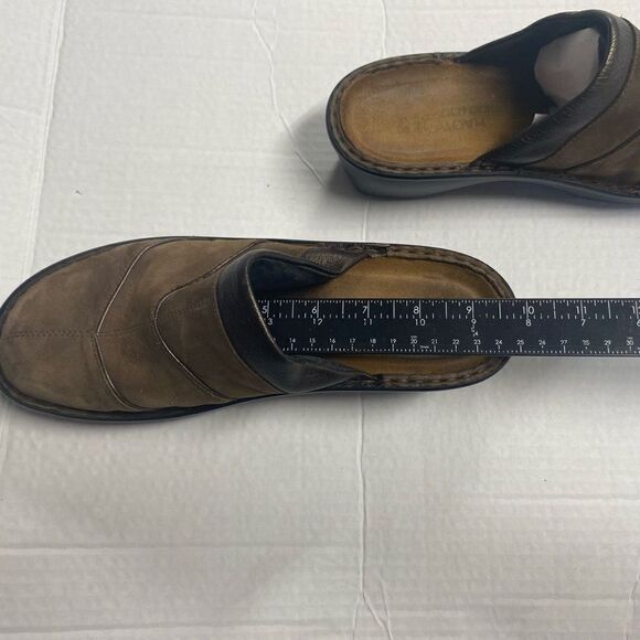NAOT Women’s Brown Leather Slip on Clogs Size EU 40‎ US 8.5 - Picture 7 of 12